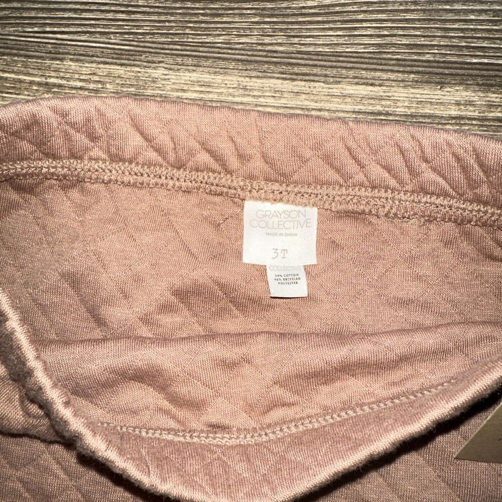 Grayson Collective Toddler Quilted Jogger Pants, Brown Size 3T. NWT. 3 - Picture 4 of 6